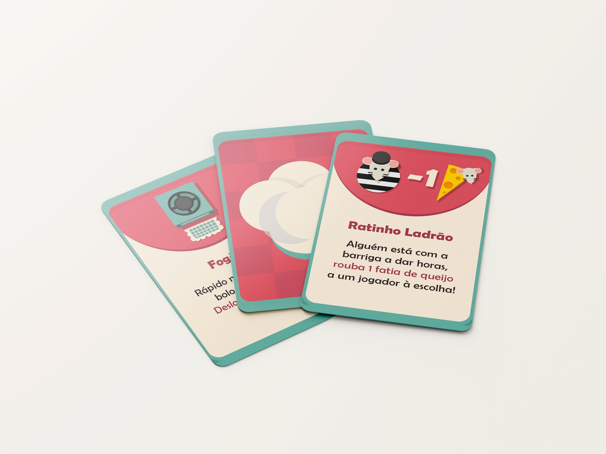 Leque de cartas do jogo