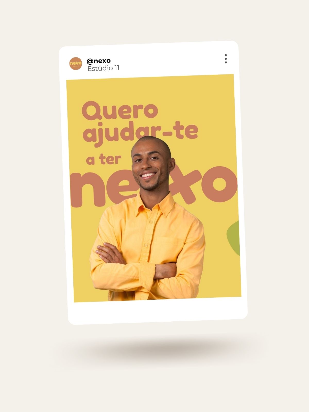 Post de Instagram da campanha Nexo